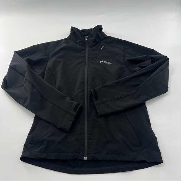 Columbia Titanium Black Soft Shell Jacket Women’s No Hood - Picture 1 of 5